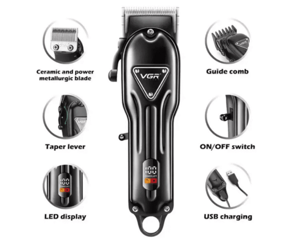 22 VGR V-051 Professional Hair Clipper | Rechargeable Cordless Hair & Beard Trimmer