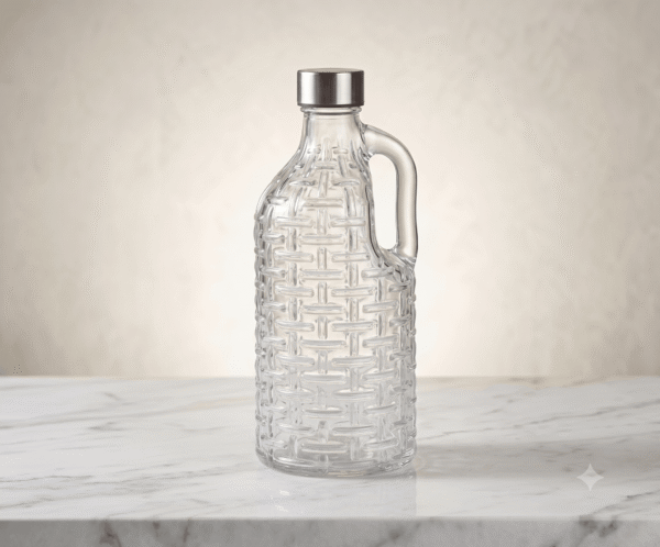 1 Liter Crystal bottle With Handle