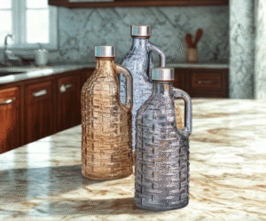 23 1 Liter Crystal bottle With Handle