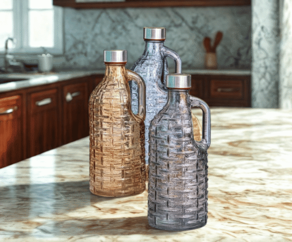 1 Liter Crystal bottle With Handle