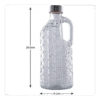 1 Liter Crystal bottle With Handle