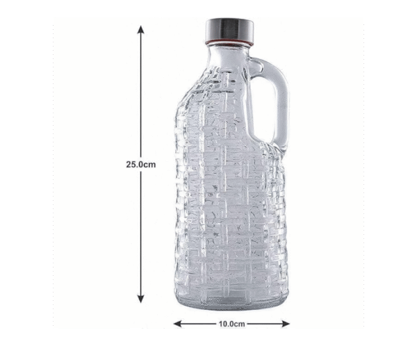 1 Liter Crystal bottle With Handle