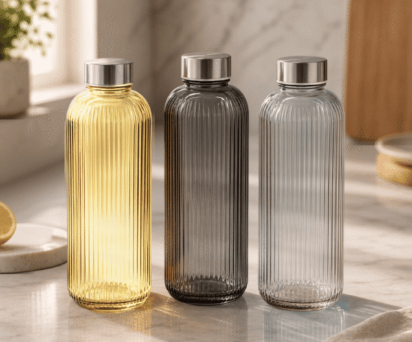 Crystal Glass Water Bottle 1000ML