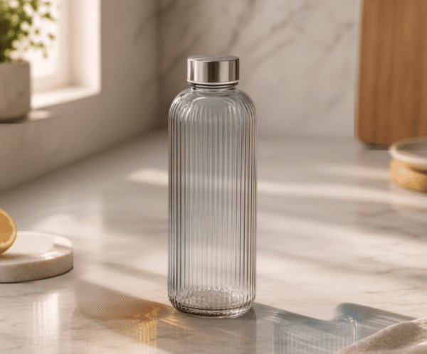 Crystal Glass Water Bottle 1000ML