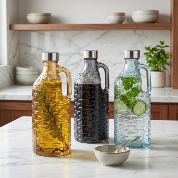 1 Liter Crystal bottle With Handle